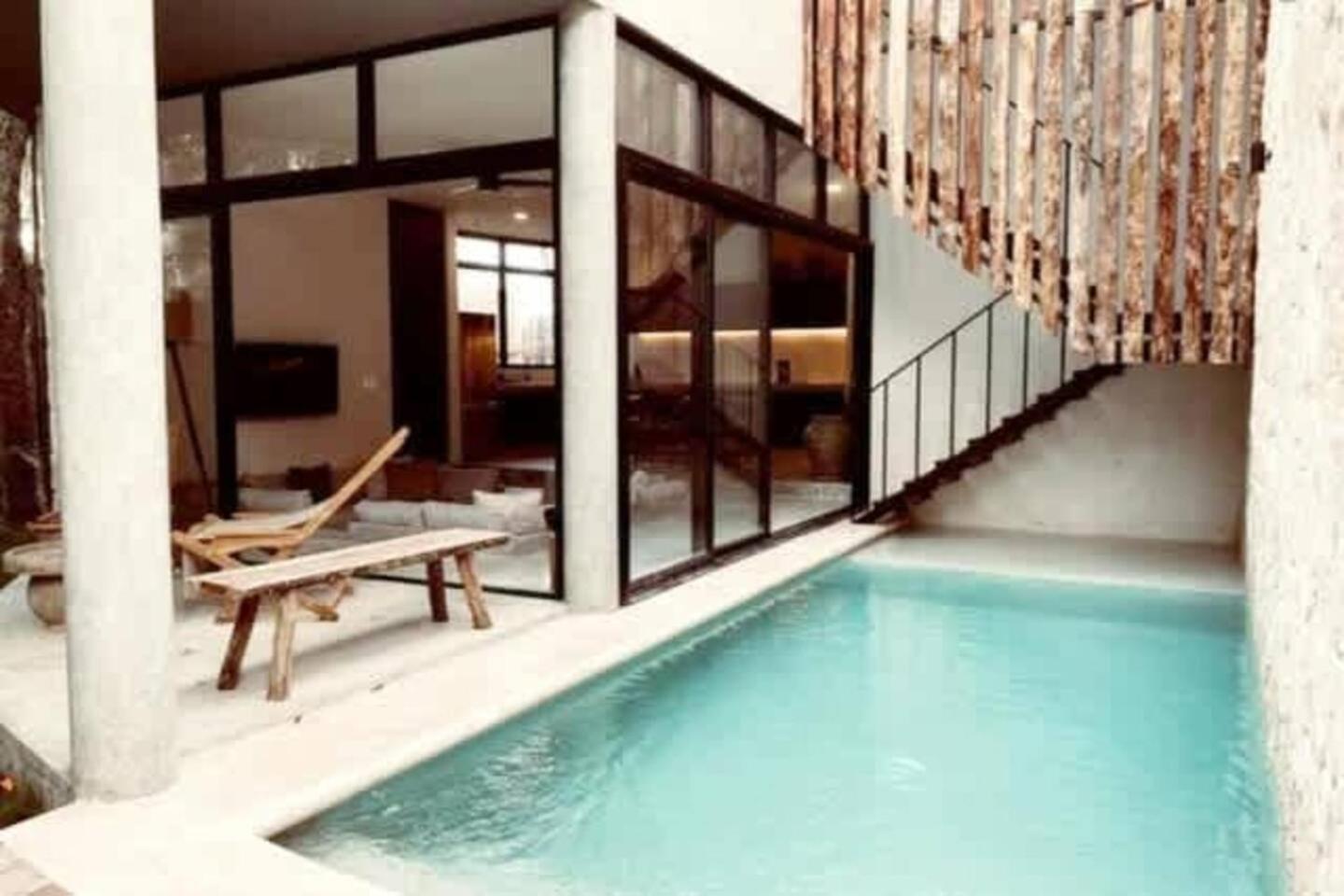 Boho Jungle Villa -Pvt Pool -Concierge-Hammock 7B Тулум Екстериор снимка